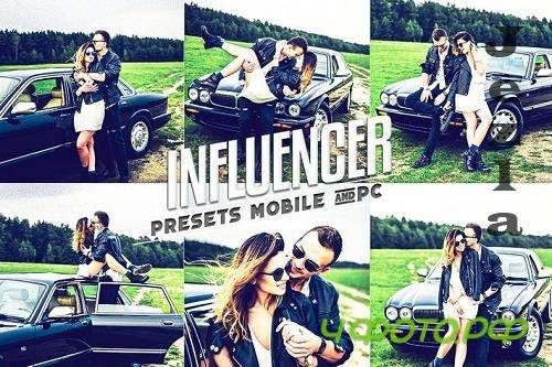Influencer Lightroom presets Mobile & Desktop