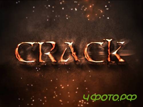 Burning Text Effect PSD Design Template vol 8