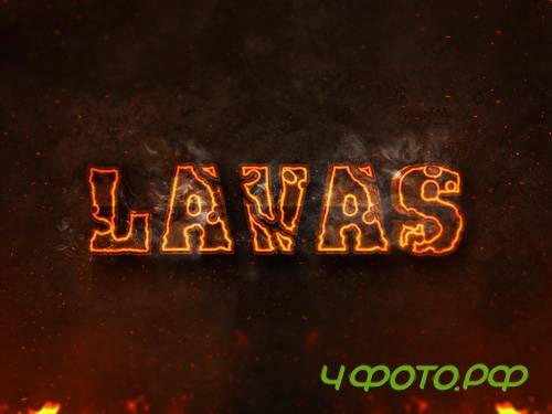 Burning Text Effect PSD Design Template vol 10