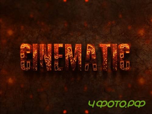 Burning Text Effect PSD Design Template vol 3