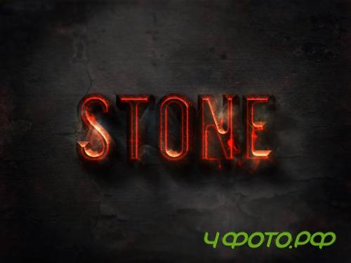 Burning Text Effect PSD Design Template vol 4