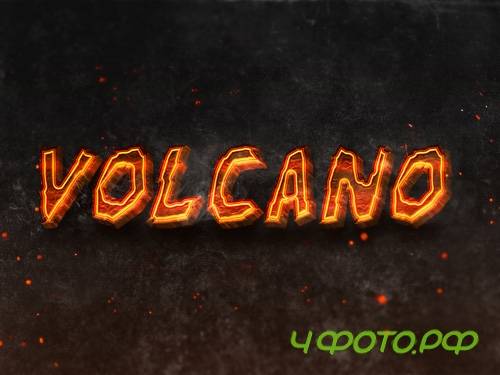 Burning Text Effect PSD Design Template vol 5