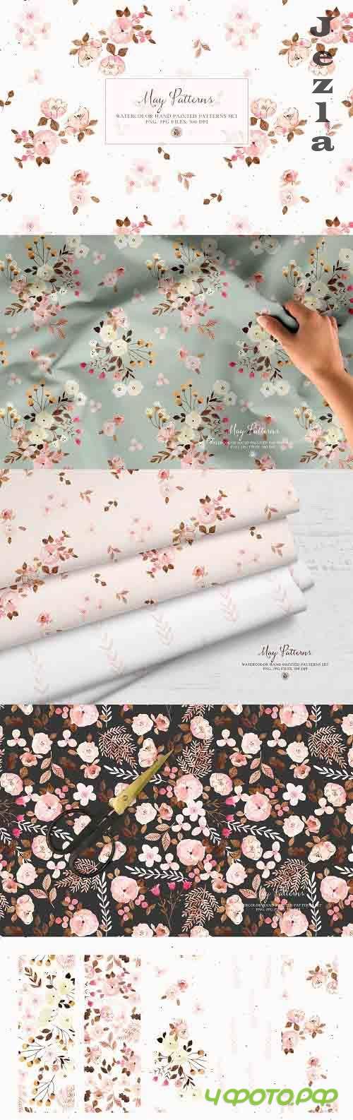 May Patterns - watercolor patterns - 6118936