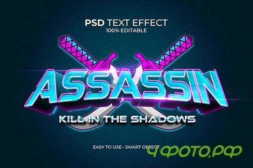 Esport Assassin Logo Text Effect