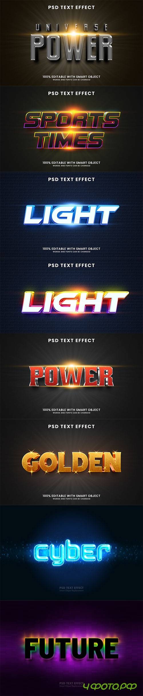 Psd text effect set vol 74