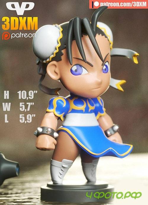 3DXM - Chun-Li Chibi