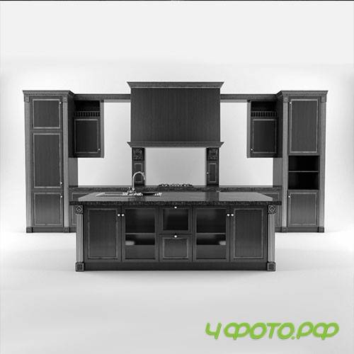 Kitchen set in black 05
