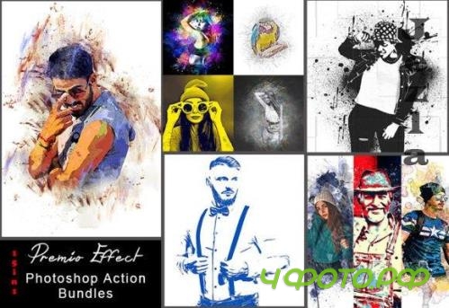 Premio Effect Photoshop Action Bundle 