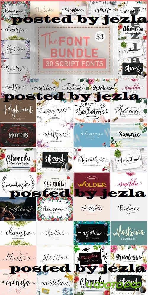 The Font Bundle - 30 Premium Fonts The Font Bundle - 30 Premium Fonts