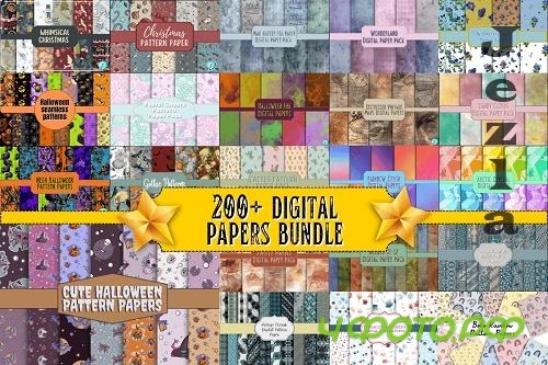 200+ Digital Papers Bundle - 22 Premium Graphics