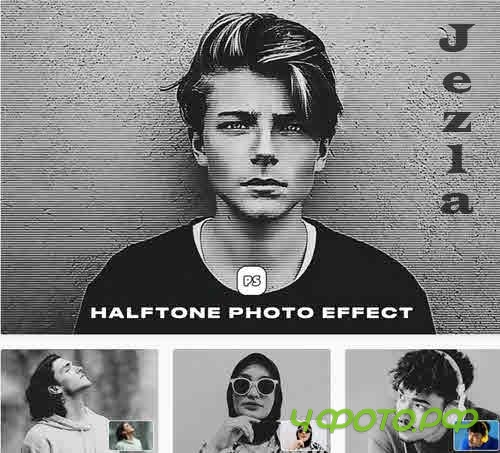 Halftone Photo Effect - KNPL3C3
