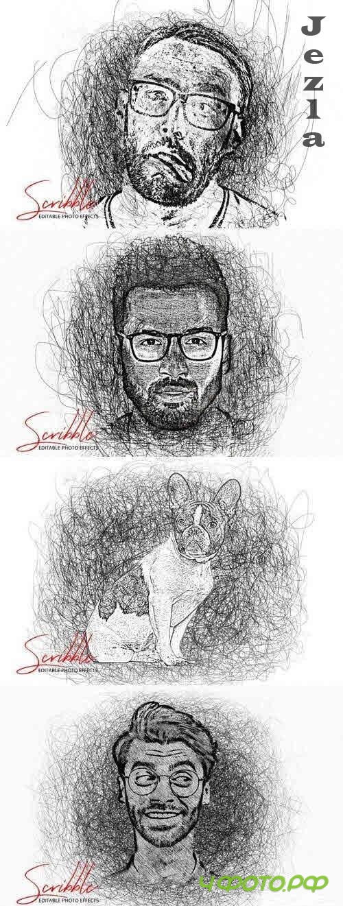 Scribble Art Photo Effect Part: 25