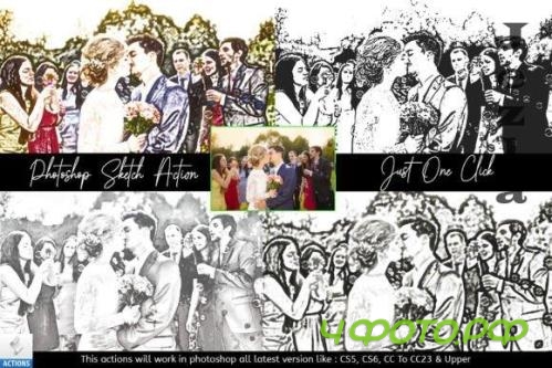 Photoshop sketch Art Action - 12730500