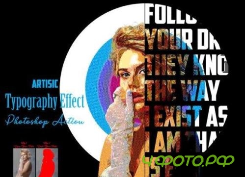 Artistic Typography Effect Photoshop Action - 12748845