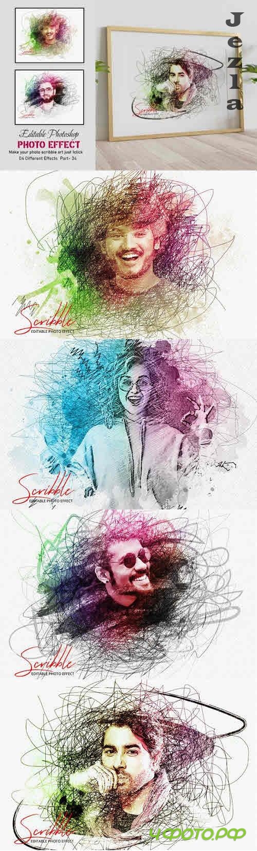Scribble Art Photo Effect Part 34