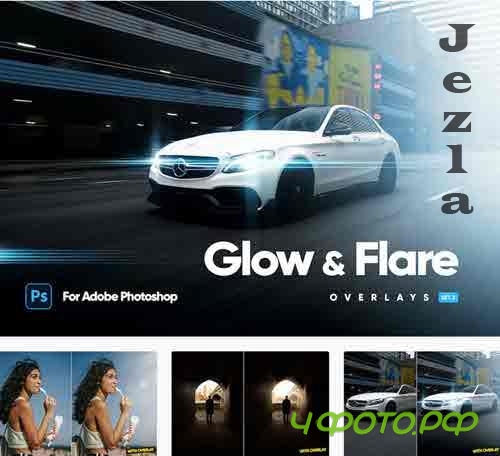 Glow & Flare - Ultra Realistic Overlays - Set2 - PNFRJ88