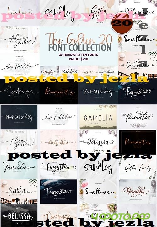 The Golden 20 Font Collection