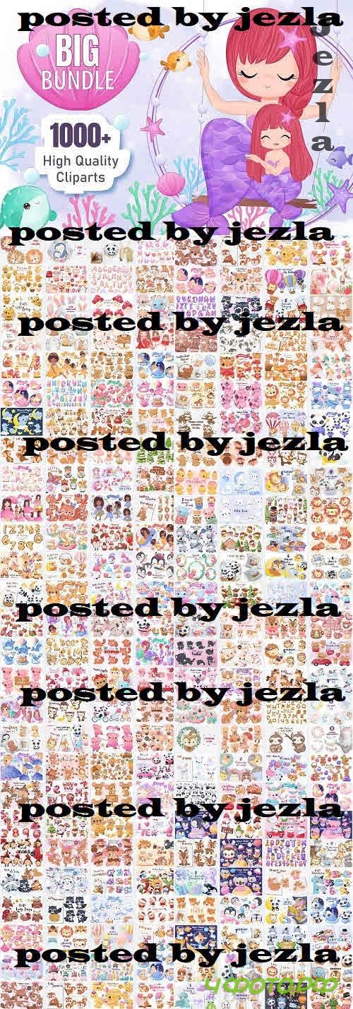 Big Bundle Cute Animal Graphics - 280 Premium Graphics
