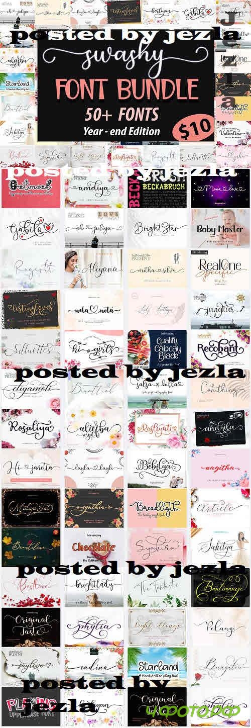 Best seller font - Swashy Font Bundle - 953238