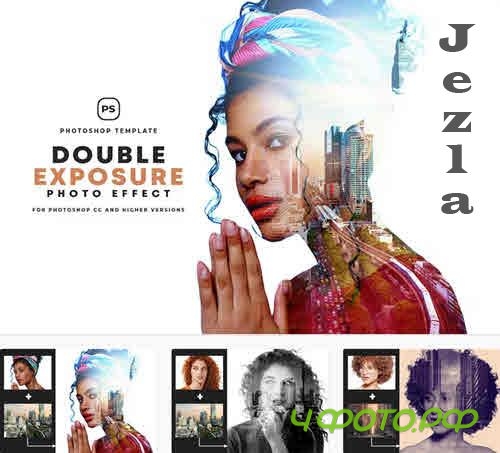 Double Exposure Photo Effect - 9GUPV24