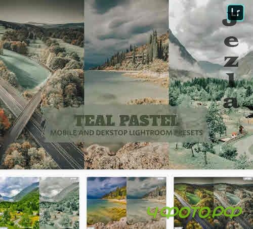 Teal Pastel Lightroom Presets Dekstop and Mobile - 52WQD2R
