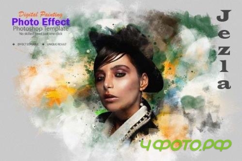 Watercolor Portrait Effect - 10893737