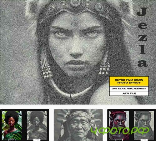 Retro Film Grain Photoshop Action - GZPAW7U