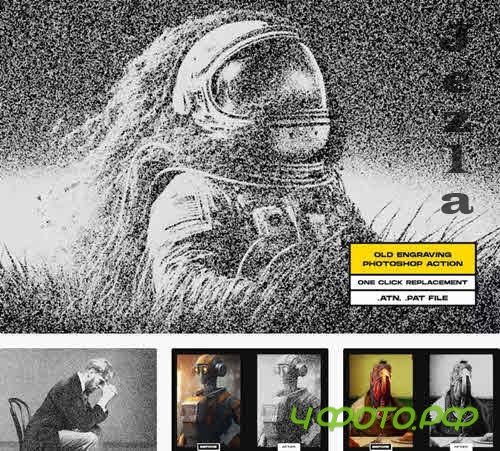 Old Engraving Photoshop Action - JZQQCJT