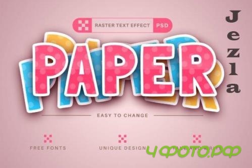 Paper Craft - Editable Text Effect - 13472286 Paper Craft - Editable Text Effect - 13472286