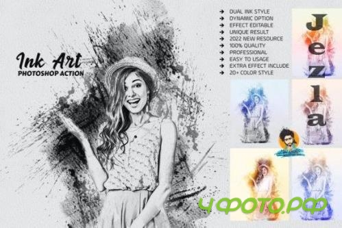 Ink Photoshop Actions - 7131446