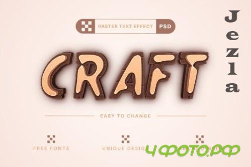 Wood - Editable Text Effect - 14480309