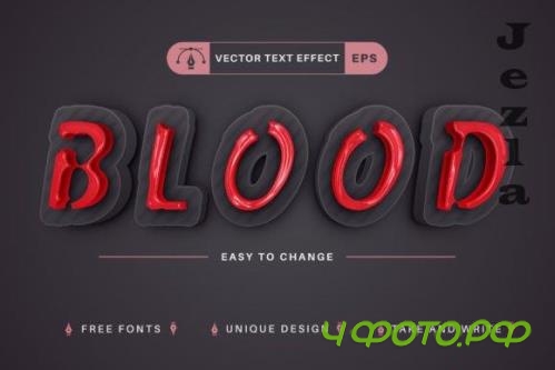 Bloody - Editable Text Effect - 14484221