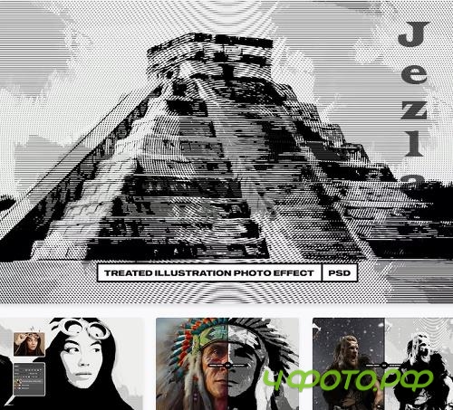 Treated Illustration Photo Effect - AGUGR6B Treated Illustration Photo Effect - AGUGR6B