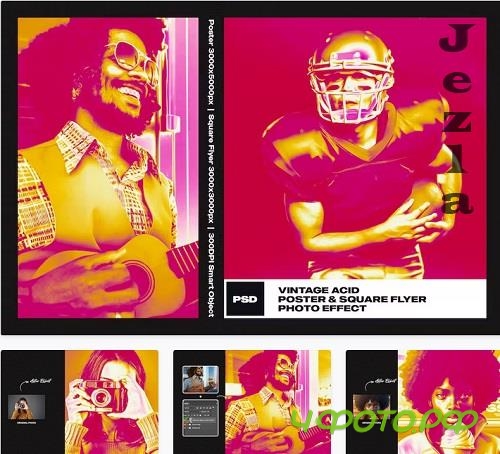 Vintage Acid Photo Effect - FUVZ7QL