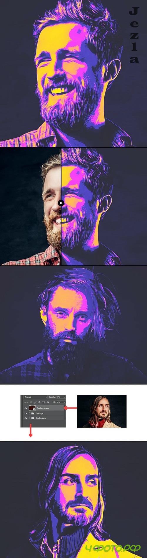 Pop Art Photo Effect - 44908543