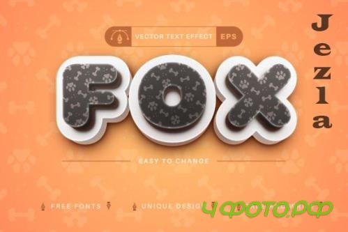 Fox - Editable Text Effect - 14971632 Fox - Editable Text Effect - 14971632