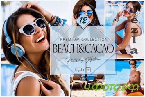 12 Photoshop Actions, Beach & Cacao