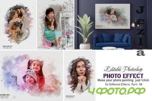 Painting Watercolor Realistic Photo Part: 58