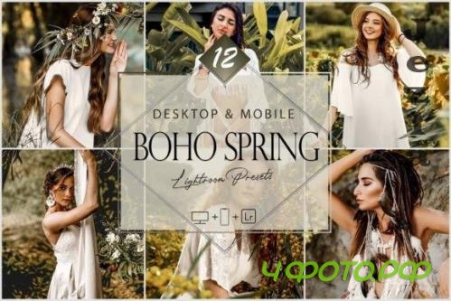 12 Boho Spring Lightroom Presets