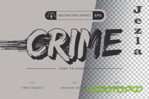 Grunge Crime - Editable Text Effect - 16485832