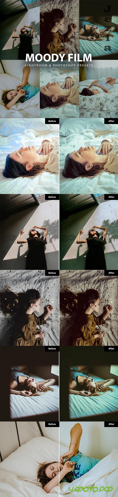 6 Moody Film Preset for Lightroom and Photoshop - 45380491
