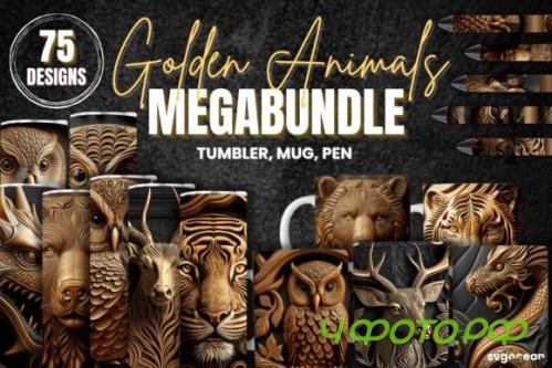Tooled Leather Animals Sublimation Megabundle | PNG  - 2583403