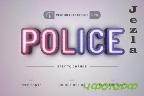 Police - Editable Text Effect - 16534033