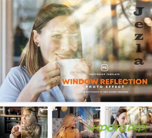 Window Reflection Photo Effect  - 45833279
