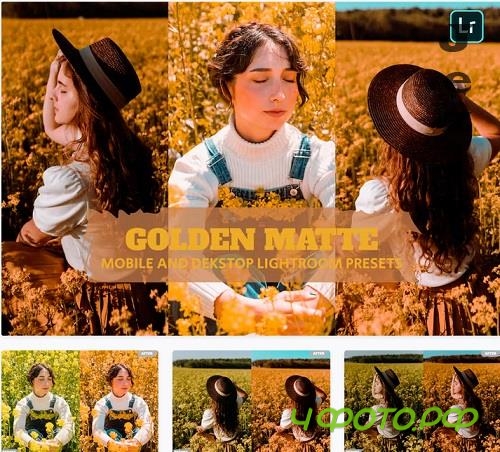 Golden Matte Lightroom Presets Dekstop and Mobile - 8B3PQ3Q