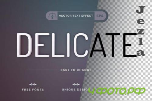 Delicate - Editable Text Effect - 17632053 Delicate - Editable Text Effect - 17632053
