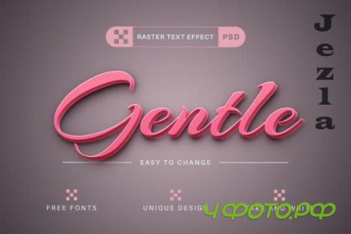 Gentle - Editable Text Effect - 16536574 Gentle - Editable Text Effect - 16536574