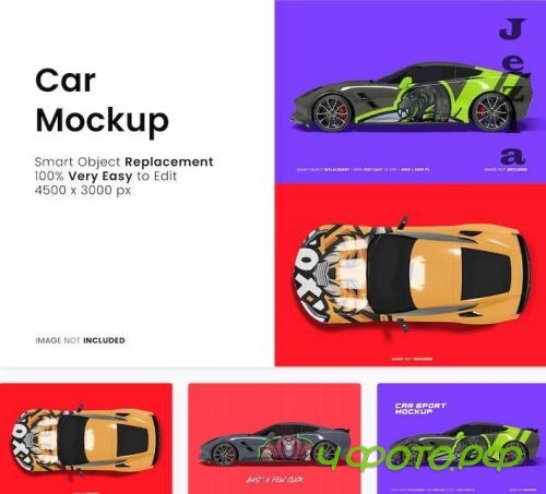 Car Sport Mockup - HF43WFX Car Sport Mockup - HF43WFX