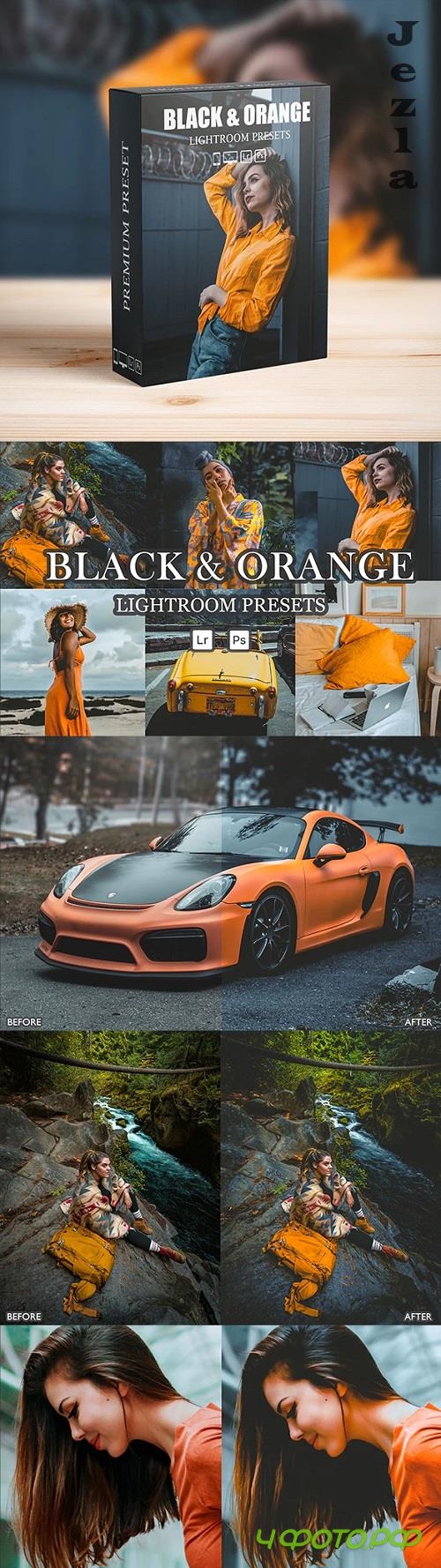 Dark and Orange Lightroom Presets for Mobile and Desktop - 32518920