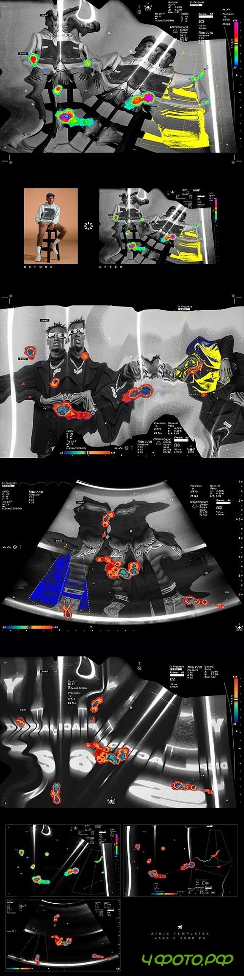 Echo Scan Distortion Effect - 45595524